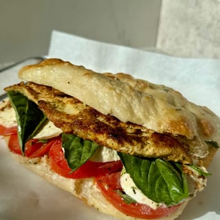 Grilled Chicken Caprese Panino